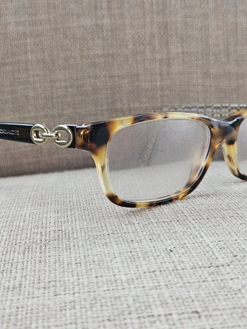 Coach Eyeglasses Frame Spotty Tortoise/ Brown Sand Sig C HC6052 Fannie Glasses